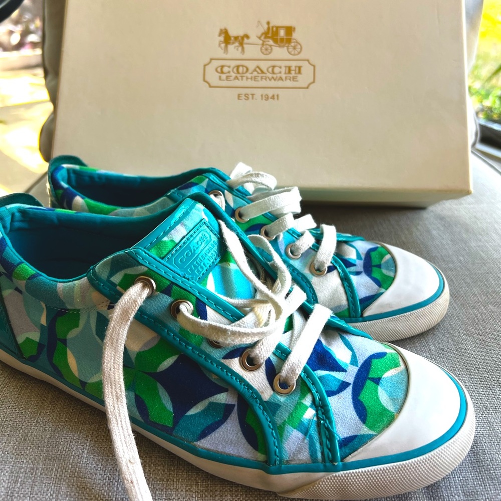 Barrett's Kaleidoscope print coach sneakers